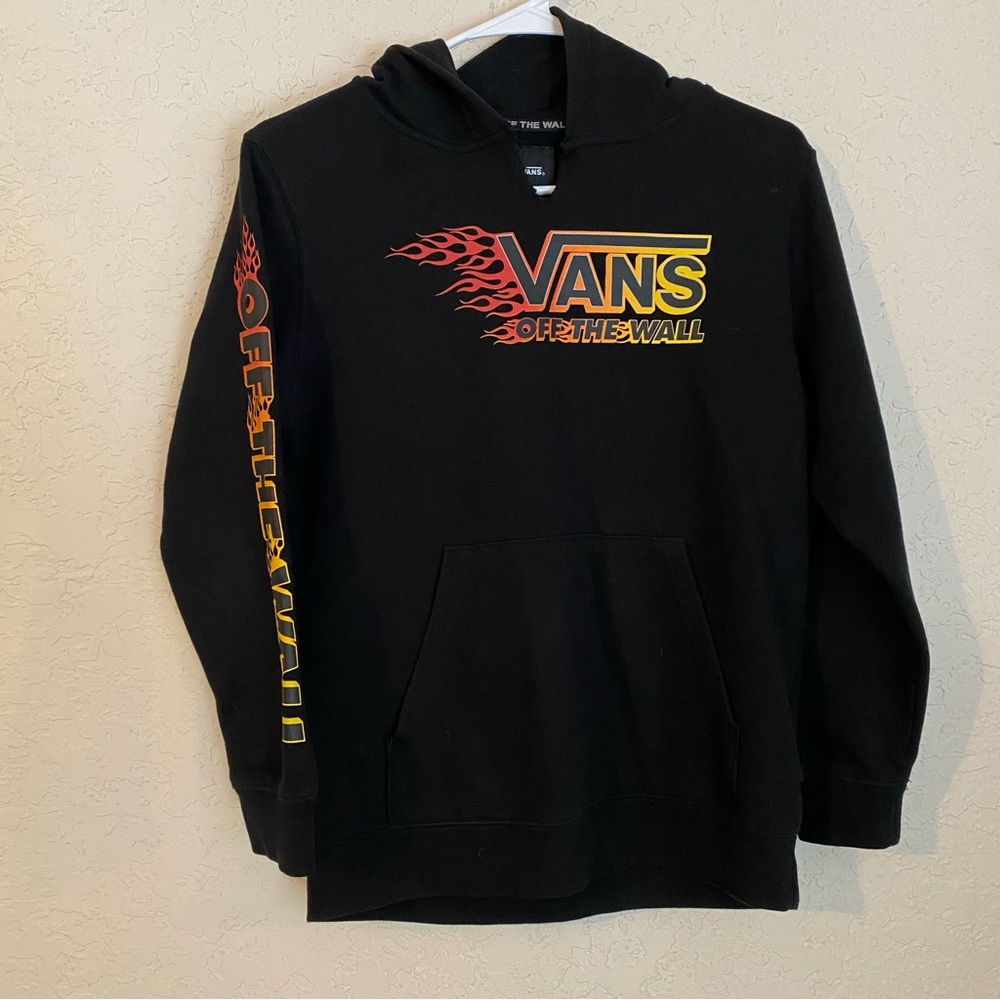 VANS off the wall flame hoodie Kids size M
